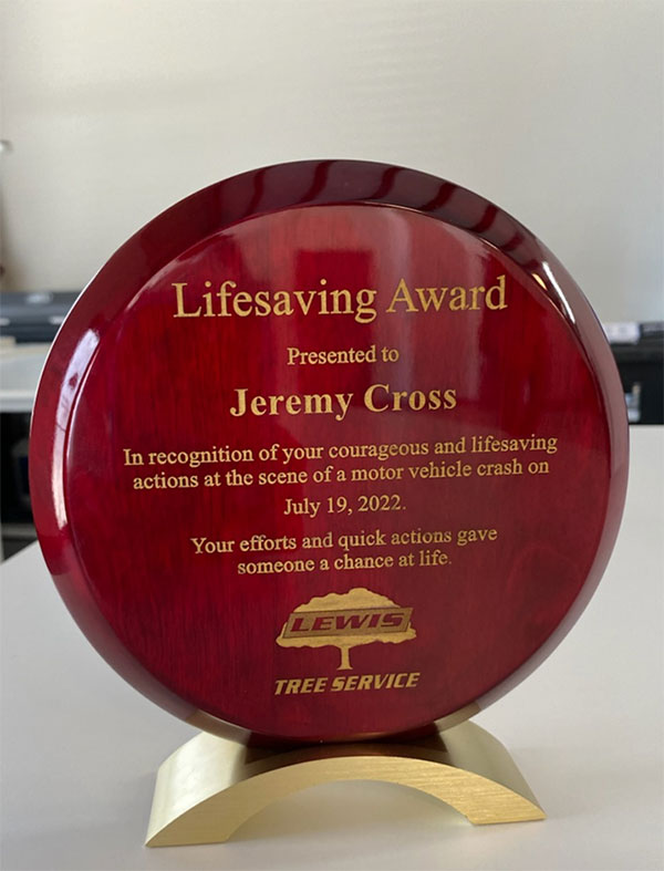 The Lifesaving Award presented to Jeremy and William. The Lifesaving Award presented to Jeremy and William.
